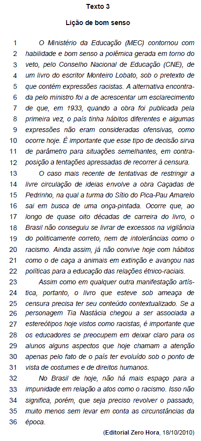 Imagem associada para resolução da questão