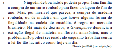 Imagem associada para resolução da questão
