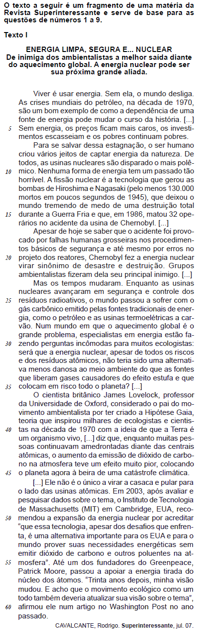 Imagem associada para resolução da questão