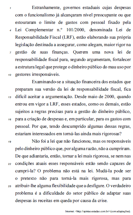 Imagem associada para resolução da questão