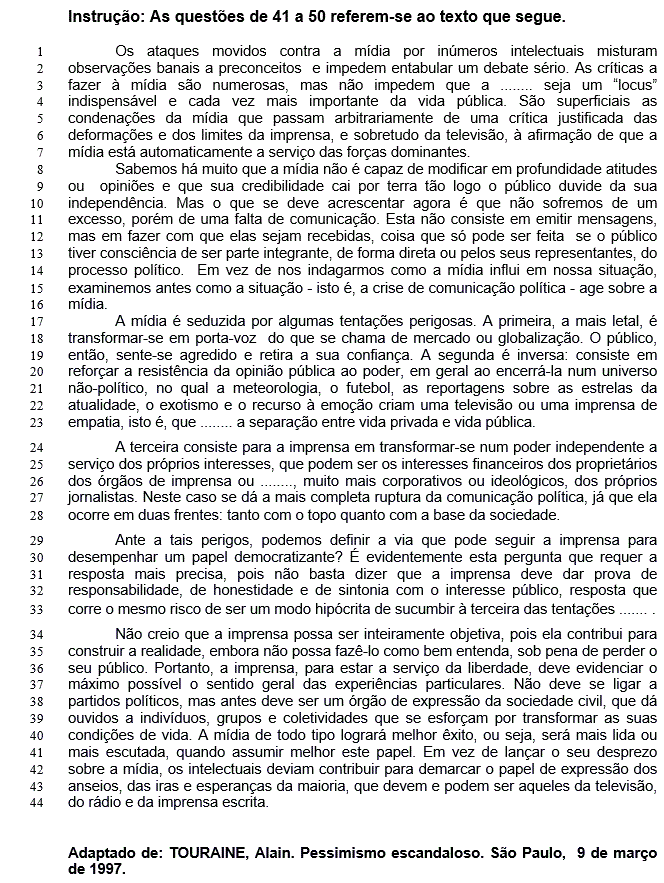 Imagem associada para resolução da questão
