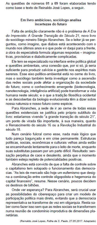 Imagem associada para resolução da questão