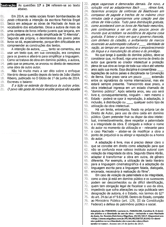 Imagem associada para resolução da questão