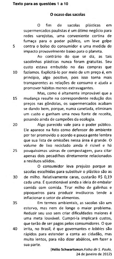 Imagem associada para resolução da questão