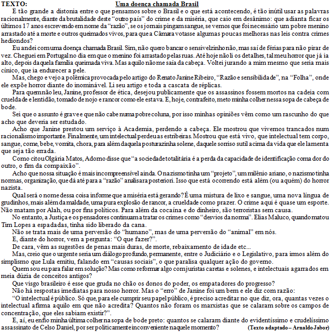 Imagem associada para resolução da questão
