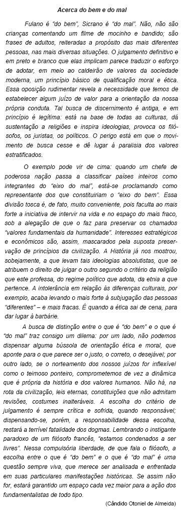 Imagem associada para resolução da questão