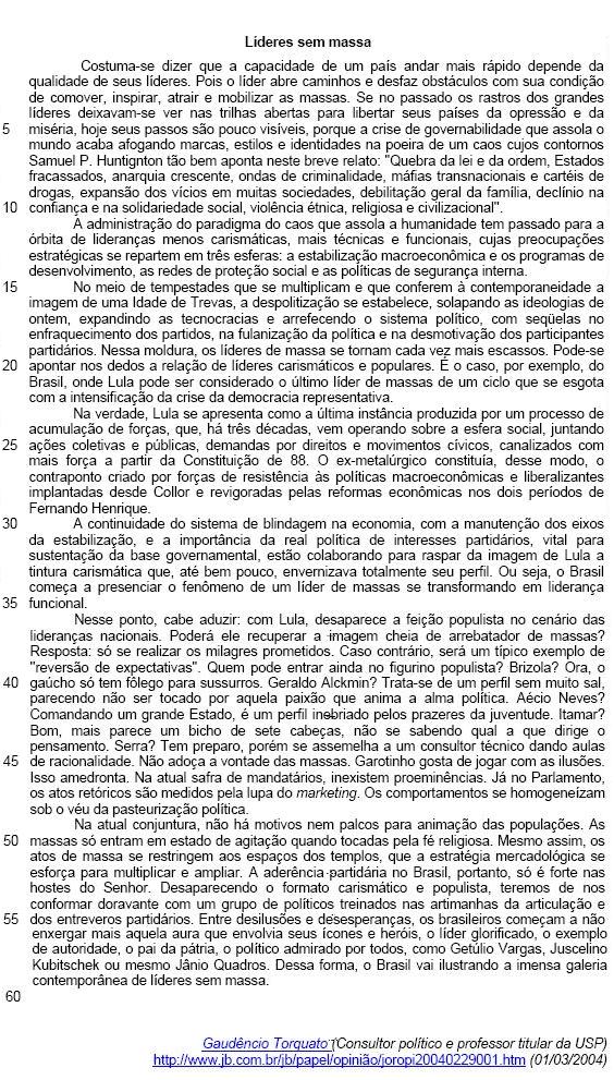 Imagem associada para resolução da questão