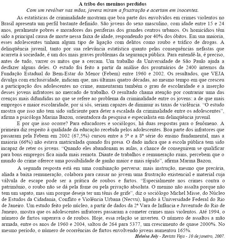 Imagem associada para resolução da questão
