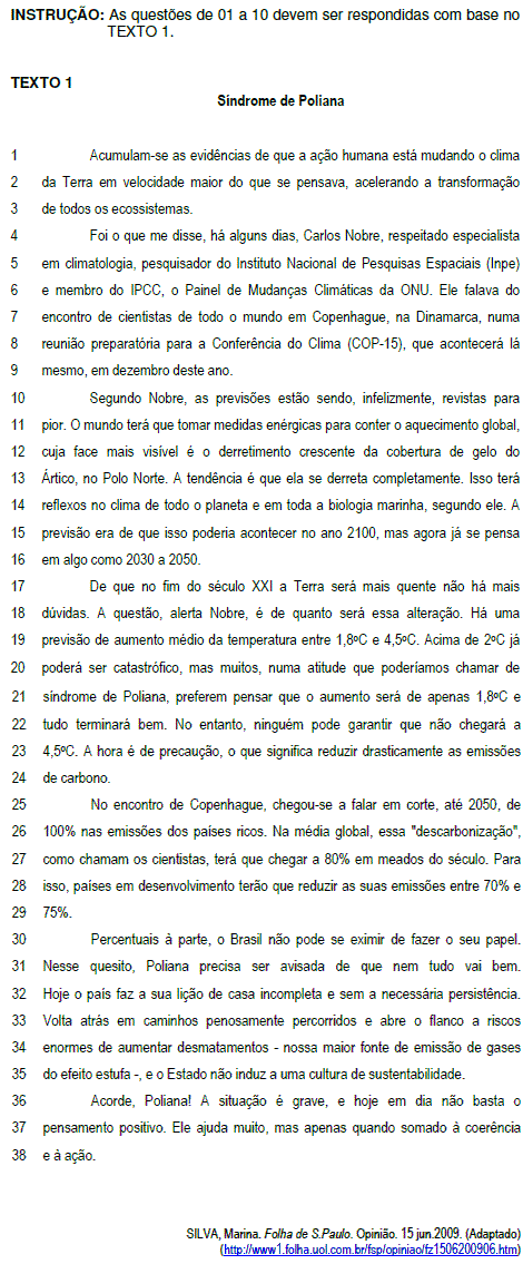 Imagem associada para resolução da questão
