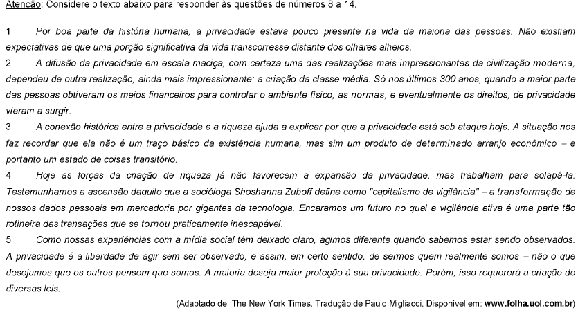 Imagem associada para resolução da questão