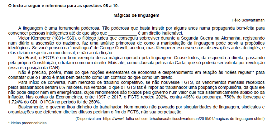 Imagem associada para resolução da questão