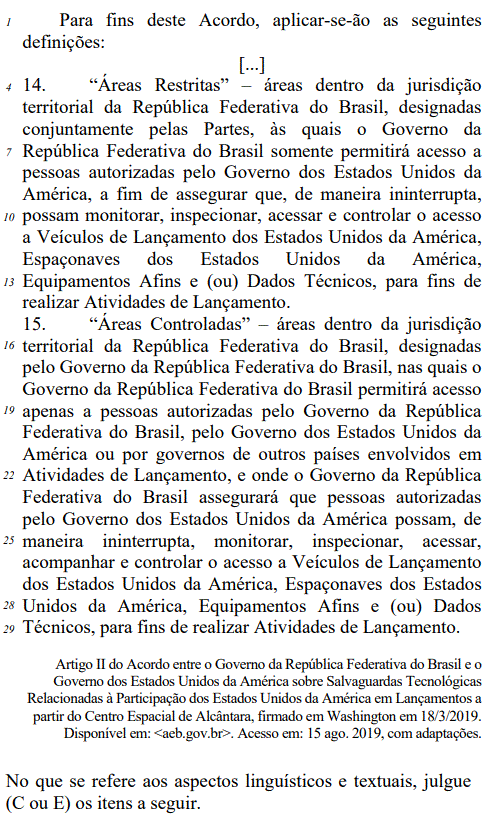 Imagem associada para resolução da questão