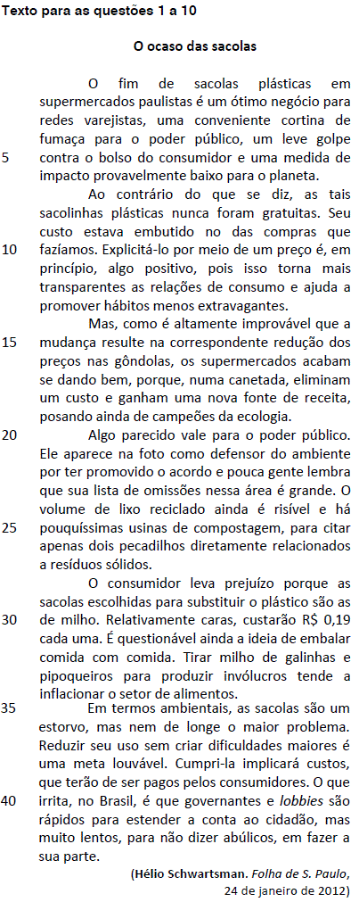 Imagem associada para resolução da questão