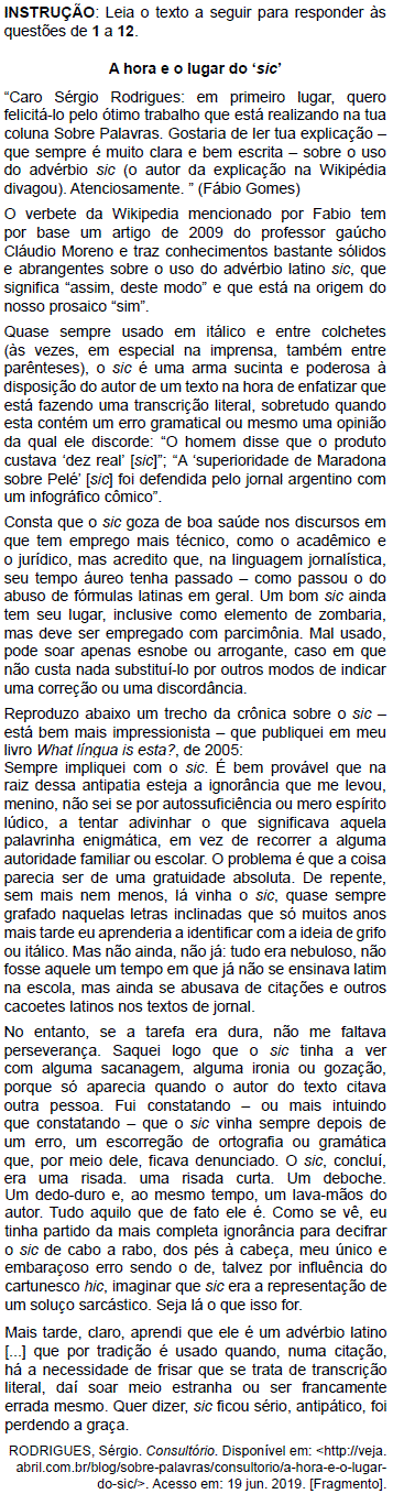 Imagem associada para resolução da questão