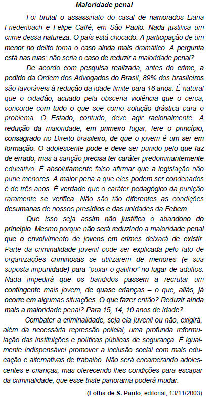 Imagem associada para resolução da questão