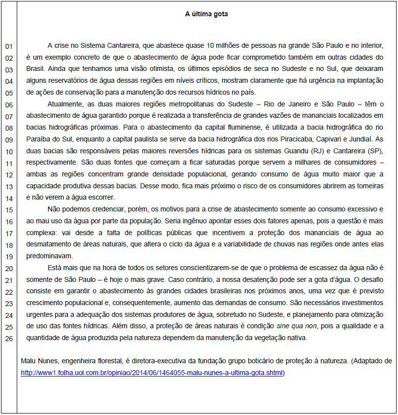 Imagem associada para resolução da questão