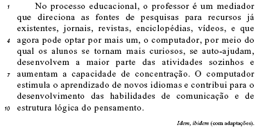 Imagem associada para resolução da questão
