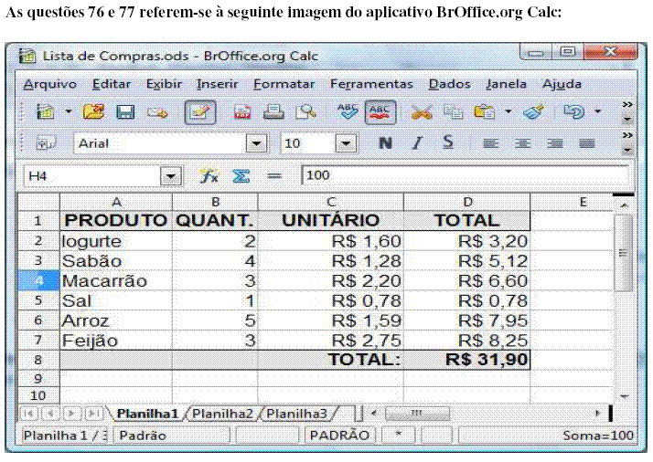Imagem associada para resolução da questão