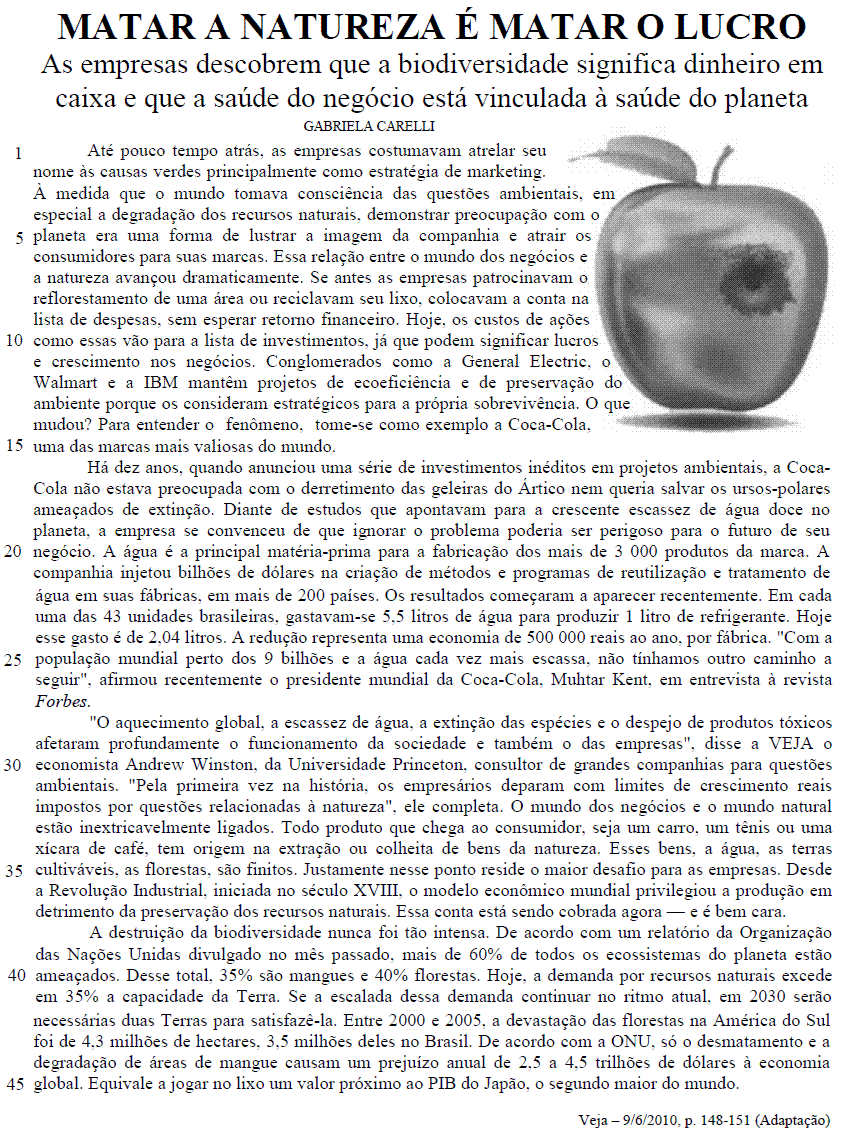 Imagem associada para resolução da questão